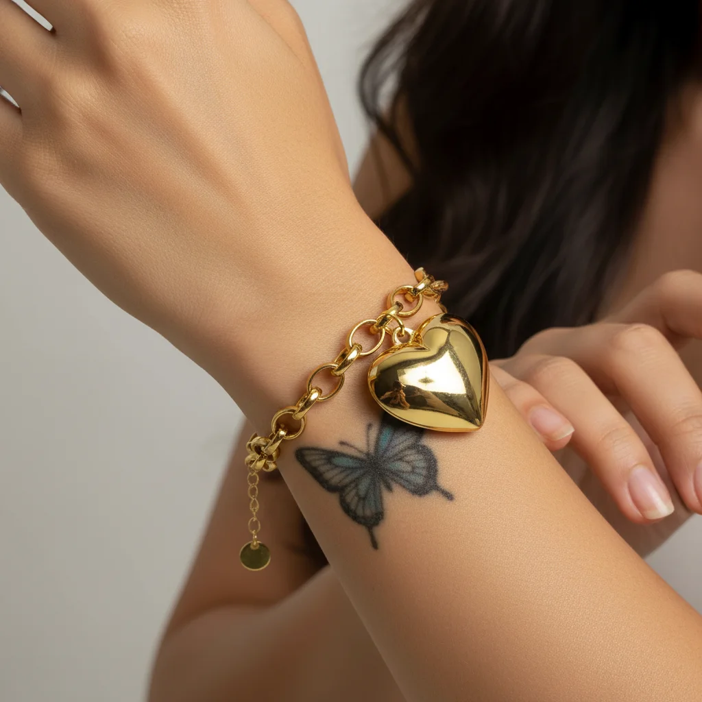 Pulseira Estilosa de Coração - Imagem 2
